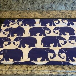 MT Blue and White Elephant pillow case